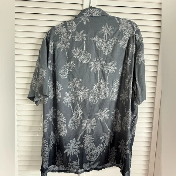 Hawaiian shirt Batik Bay Palm Print Men's - Picture 3 of 4